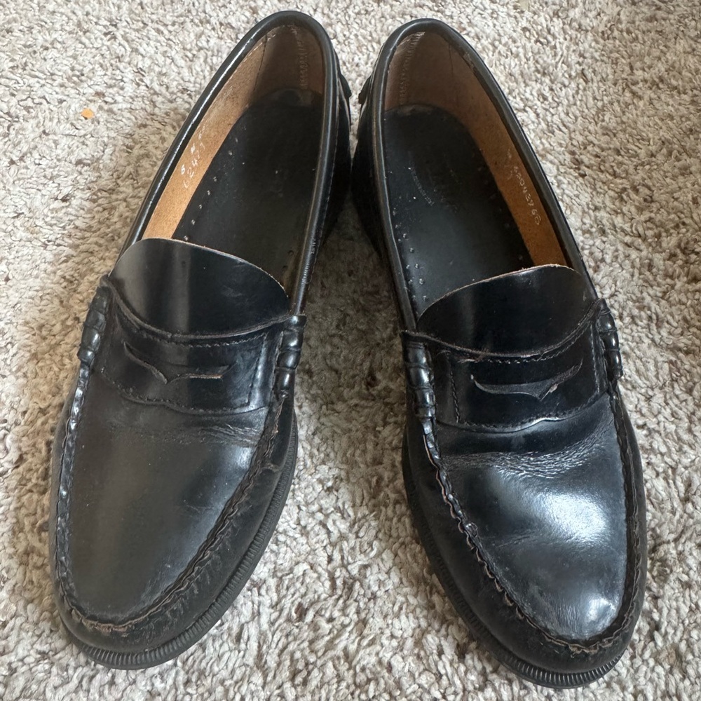 Classic Sebago Black Leather Loafers